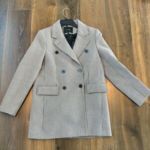 Maje Brown Houndstooth Coat - size 38 - fits like a M - worn once
